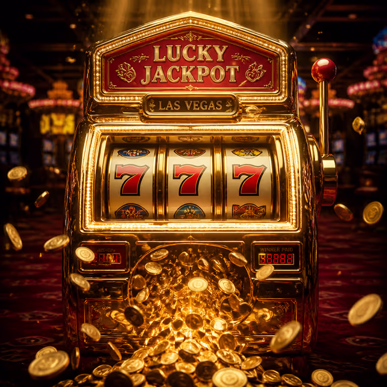 Rueda de jackpot colorida con premios para juegos de casino en Siete.